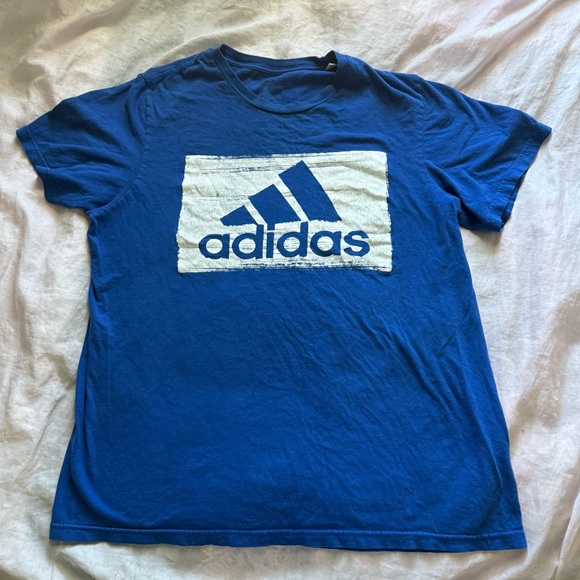Blue/White Men’s Adidas Amplifier T-shirt Sz L - Picture 1 of 4